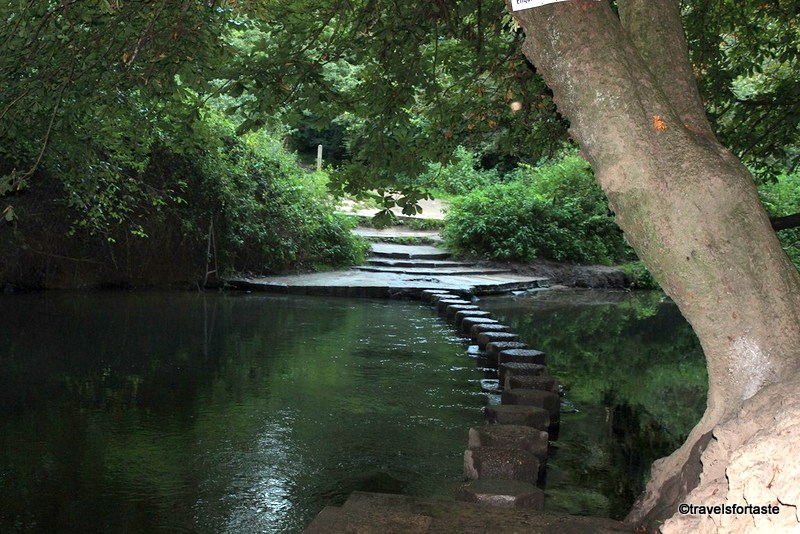 Family days out - Stepping stones at Box Hill, Surrey